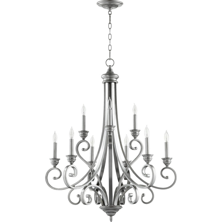 Quorum Bryant 6054-9-64 Chandelier Light - Classic Nickel