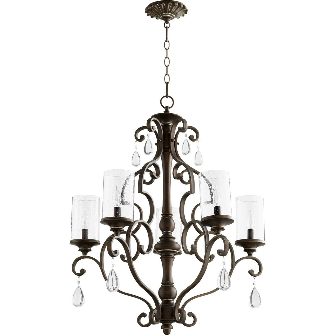 Quorum San Miguel 6073-5-39 Chandelier Light - Vintage Copper