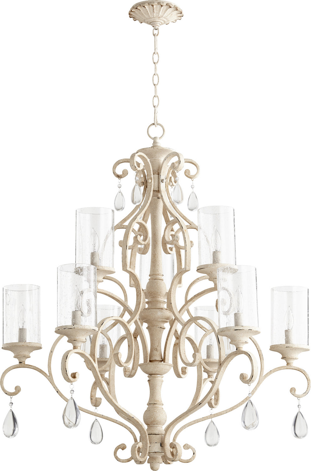 Quorum San Miguel 6073-9-70 Chandelier Light - Persian White