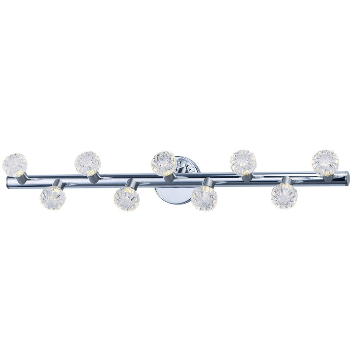 Maxim Bejewel LED 3039BCPNSN Bath Vanity Light 34 in. wide - Polished Nickel / Satin Nickel