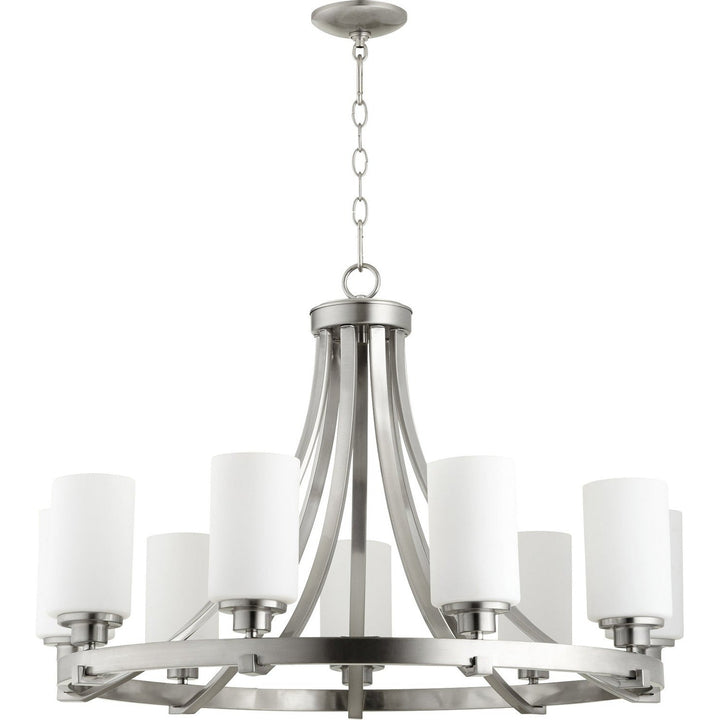 Quorum Lancaster 6207-9-65 Chandelier Light - Satin Nickel