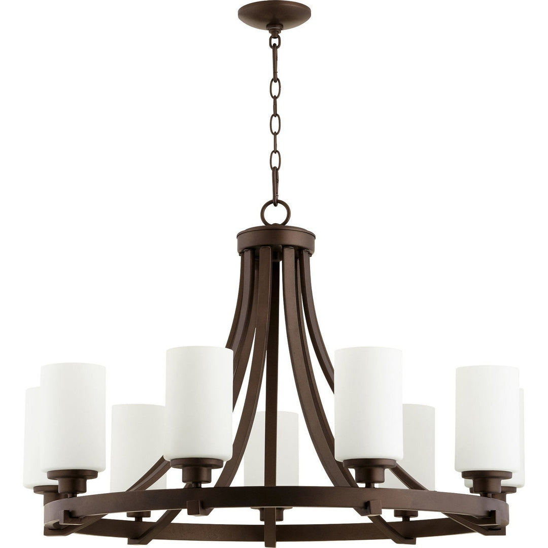 Quorum Lancaster 6207-9-86 Chandelier Light - Oiled Bronze