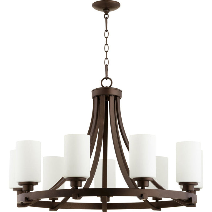 Quorum Lancaster 6207-9-86 Chandelier Light - Oiled Bronze