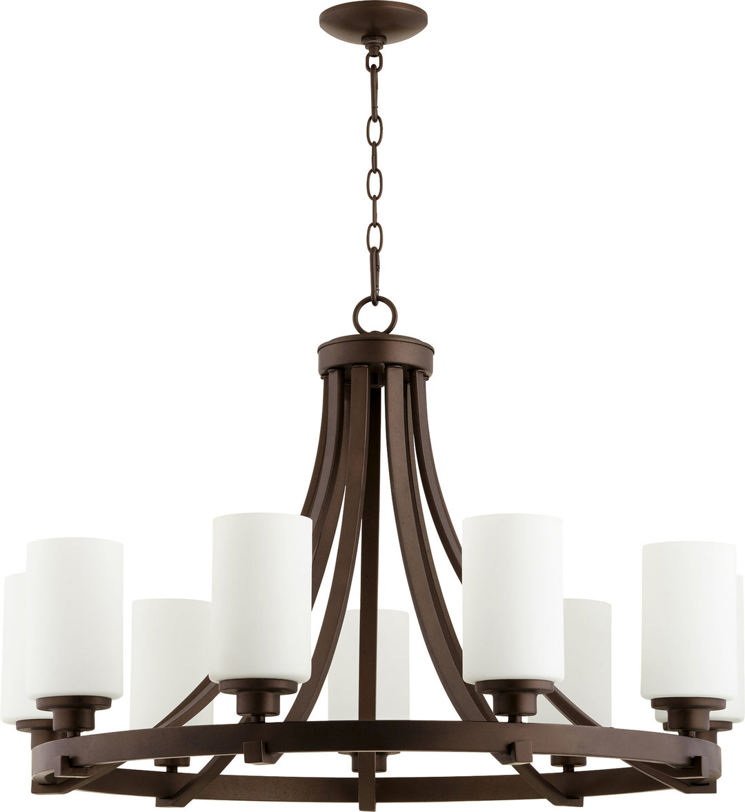 Quorum Lancaster 6207-9-86 Chandelier Light - Oiled Bronze