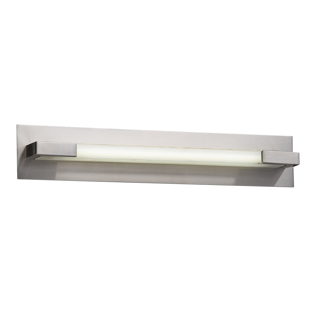 PLC Polis 1044SNLED Bath Vanity Light 28 in. wide - Satin Nickel