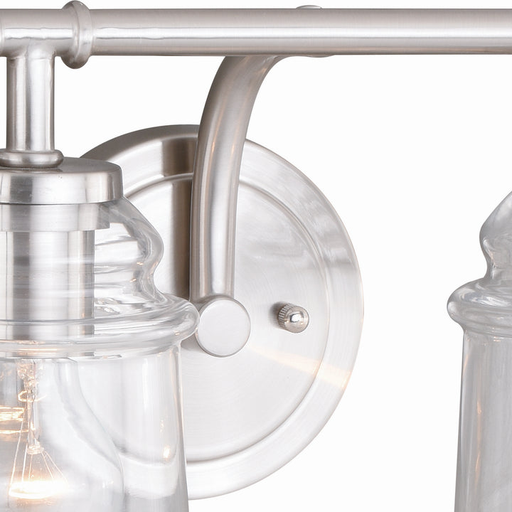 Vaxcel Toledo W0242 Bath Vanity Light 31 in. wide - Satin Nickel