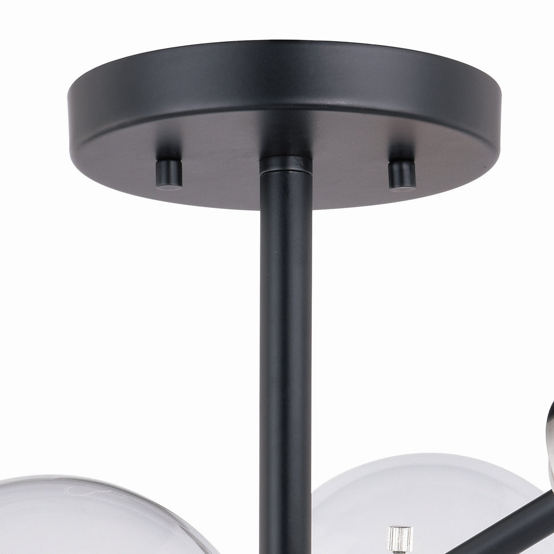 Vaxcel Orbit C0132 Ceiling Light - Satin Nickel and Oil Rubbed Bronze