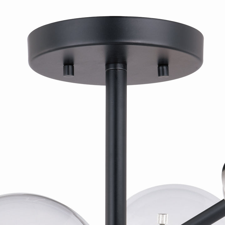 Vaxcel Orbit C0132 Ceiling Light - Satin Nickel and Oil Rubbed Bronze