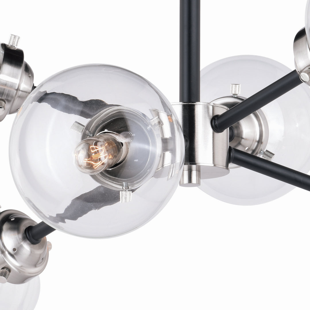 Vaxcel Orbit C0132 Ceiling Light - Satin Nickel and Oil Rubbed Bronze