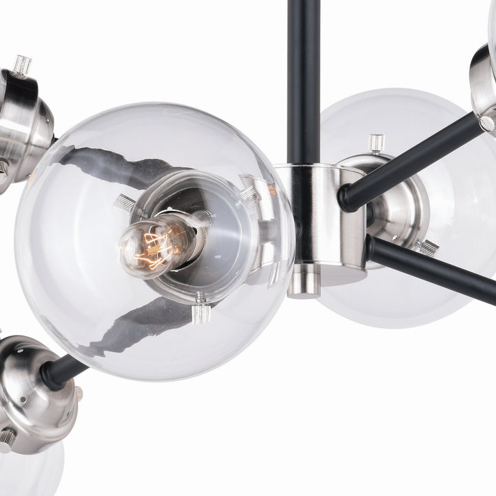Vaxcel Orbit C0132 Ceiling Light - Satin Nickel and Oil Rubbed Bronze