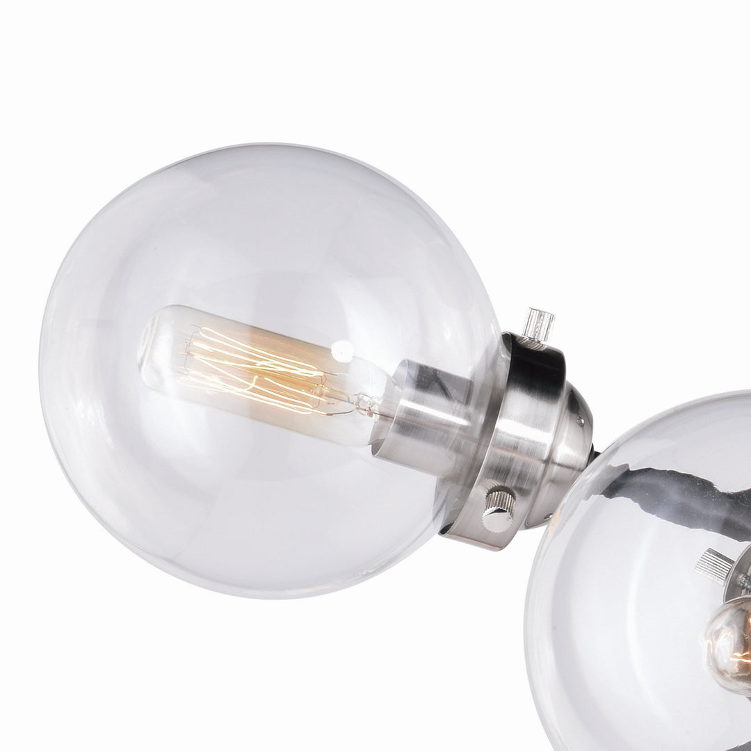 Vaxcel Orbit C0132 Ceiling Light - Satin Nickel and Oil Rubbed Bronze