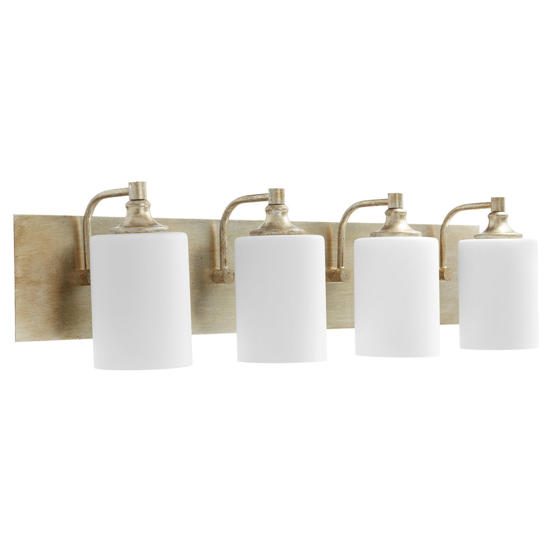 Quorum Celeste 5009-4-60 Bath Vanity Light 33 in. wide - Aged Silver Leaf