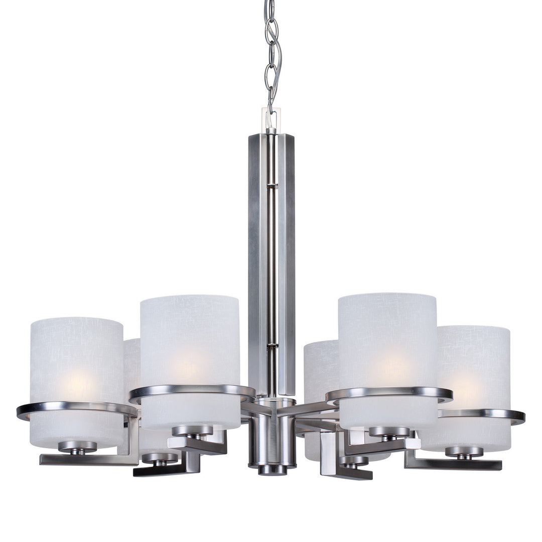 Forte 2405-06-55 Chandelier Light - Brushed Nickel
