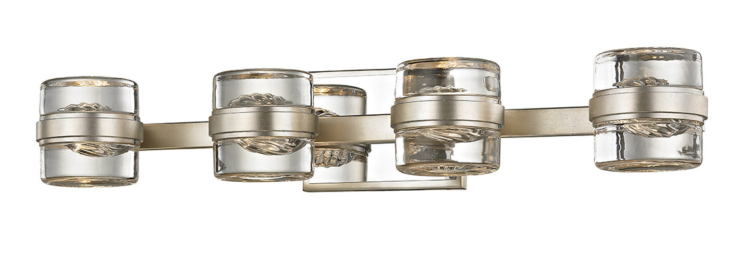 Troy Splash B5694 Bath Vanity Light 26 in. wide - Silver Leaf