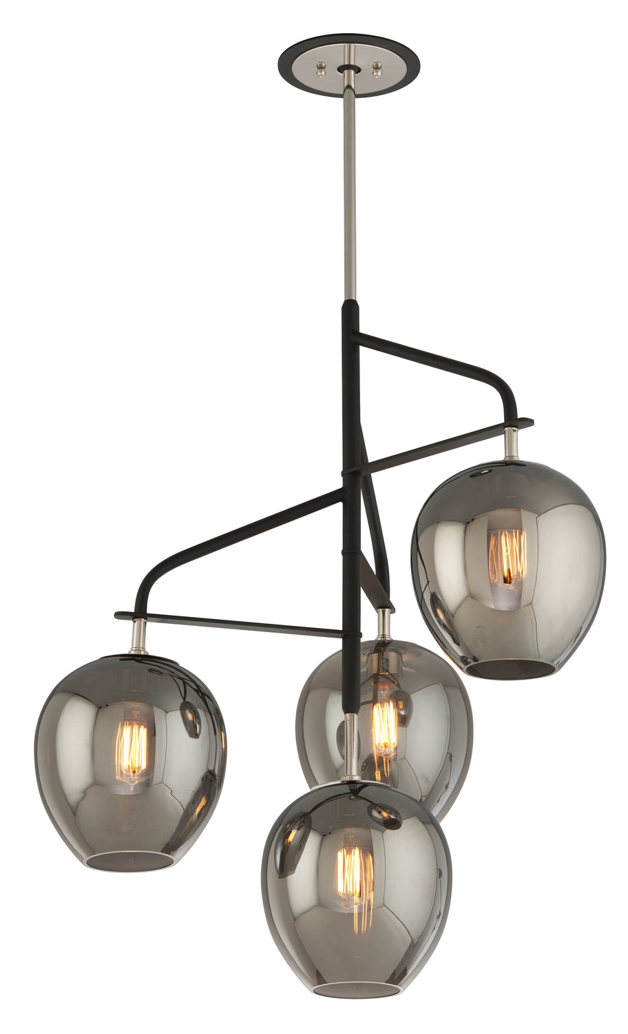 Troy Odyssey F4296-TBK/PN Chandelier Light - Carbide Black Polished Nickel
