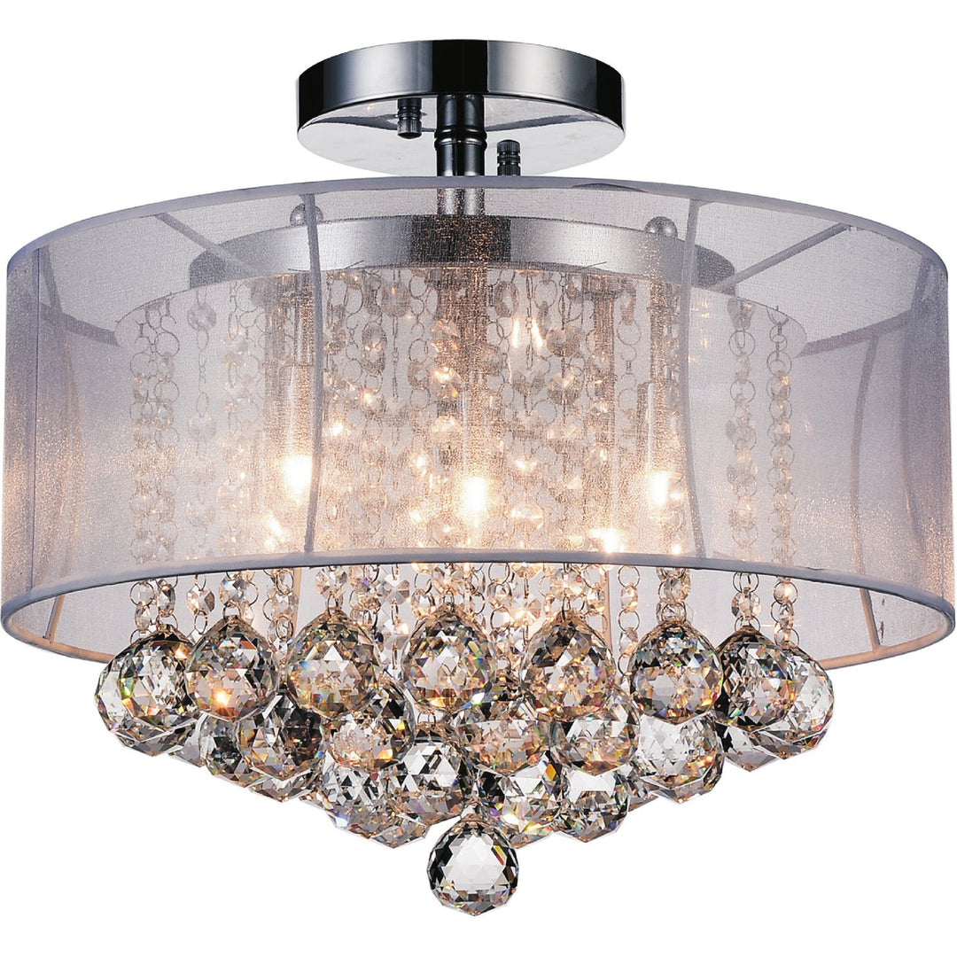 CWI Radiant 5062c16c (clear + W) Ceiling Light - Chrome