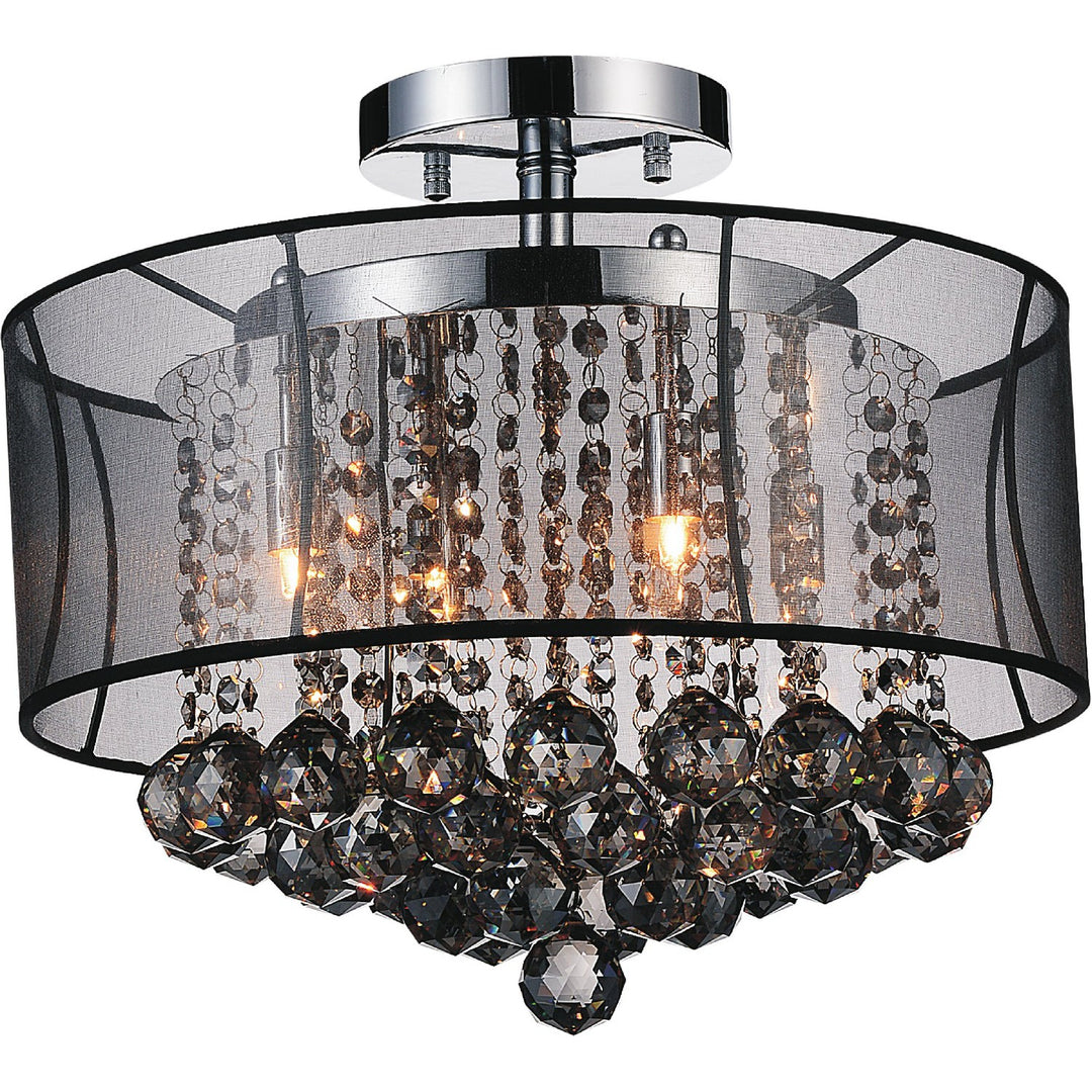 CWI Radiant 5062c16c (smoke + B) Ceiling Light - Chrome