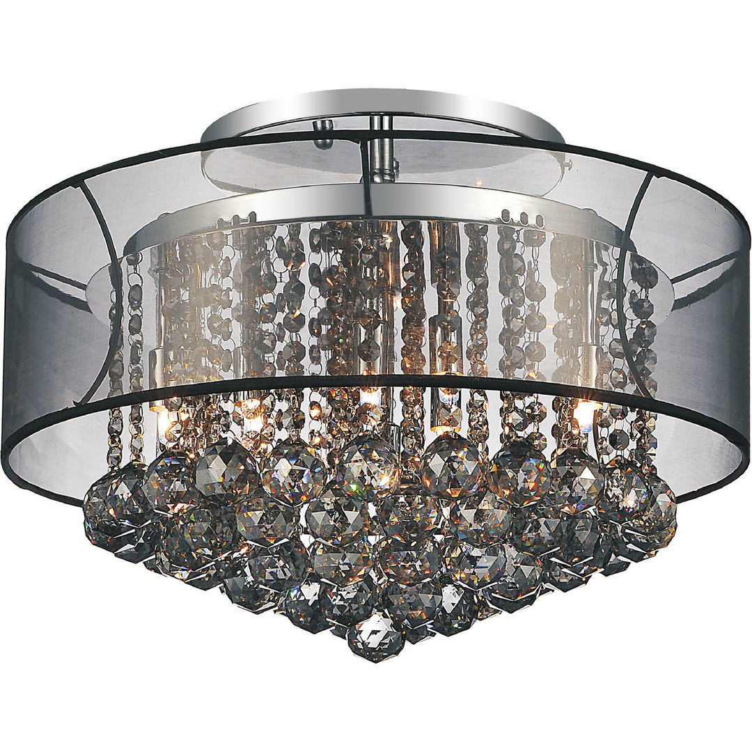 CWI Radiant 5062c20c (smoke + B) Ceiling Light - Chrome