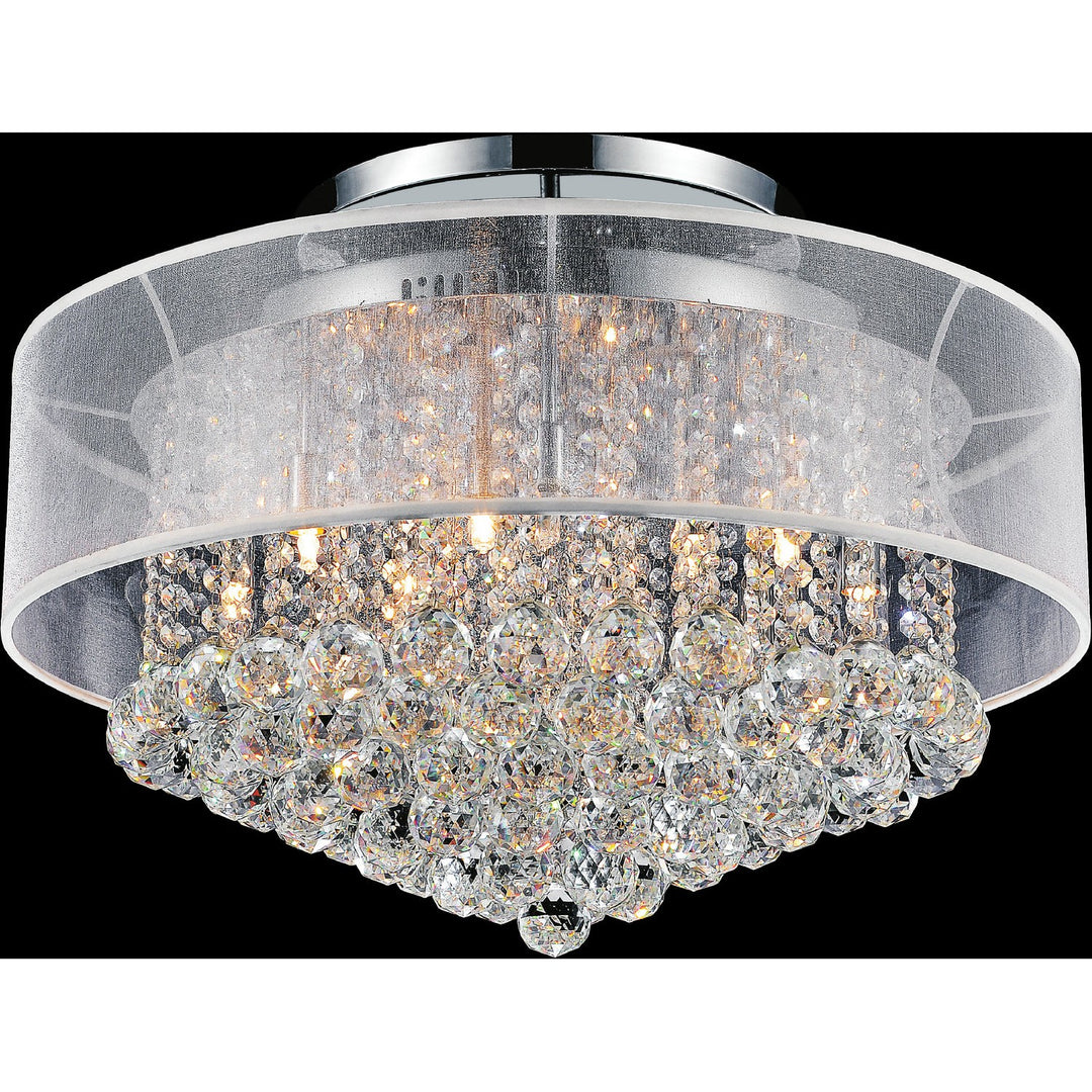 CWI Radiant 5062c24c (clear + W) Ceiling Light - Chrome