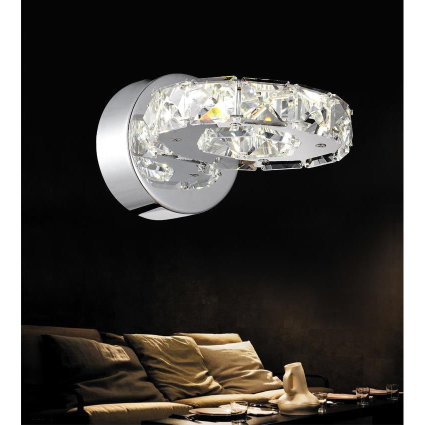 CWI Ring 5080w7st Wall Sconce Light - Stainless Steel