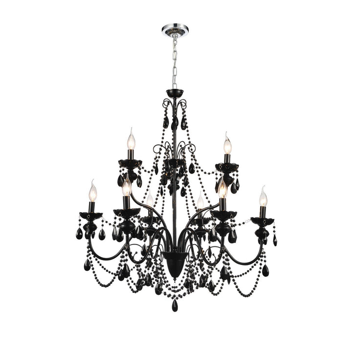 CWI Keen 5095p32b-9 Chandelier Light - Black