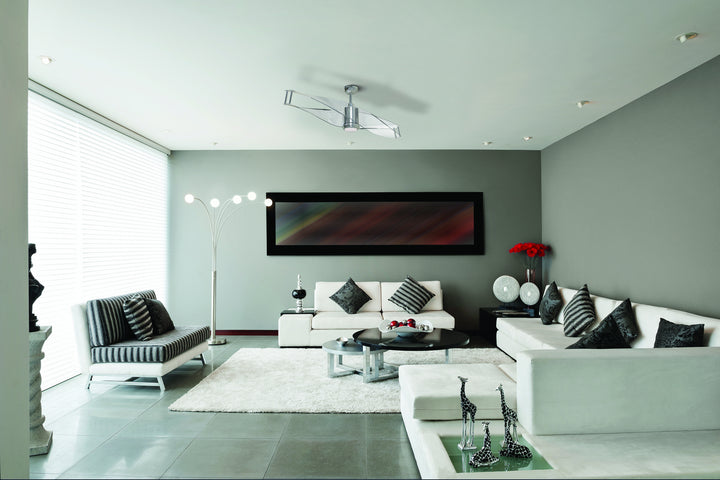 Craftmade Illusion ILU56PLN2 Ceiling Fan 56 - Polished Nickel, Clear Acrylic/Clear Acrylic/