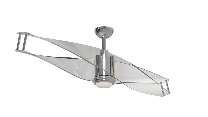 Craftmade Illusion ILU56PLN2 Ceiling Fan 56 - Polished Nickel, Clear Acrylic/Clear Acrylic/
