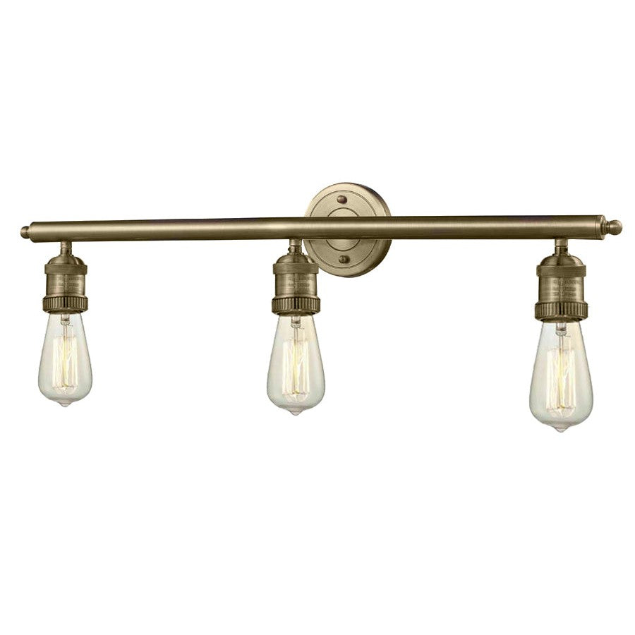 Innovations Bare Bulb 204-BB Bath Vanity Light 30 in. wide - Brushed Brass
