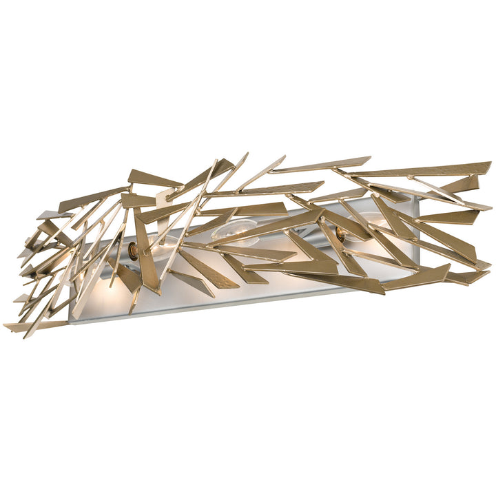 Varaluz Bermuda 286B04SICM Bath Vanity Light 29 in. wide - Silver/Champagne Mist