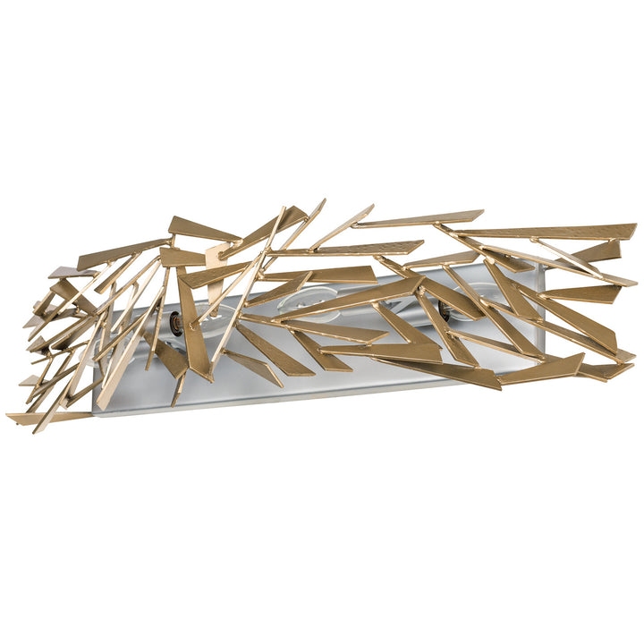 Varaluz Bermuda 286B04SICM Bath Vanity Light 29 in. wide - Silver/Champagne Mist