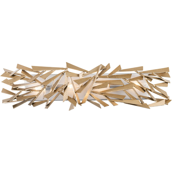 Varaluz Bermuda 286B04SICM Bath Vanity Light 29 in. wide - Silver/Champagne Mist