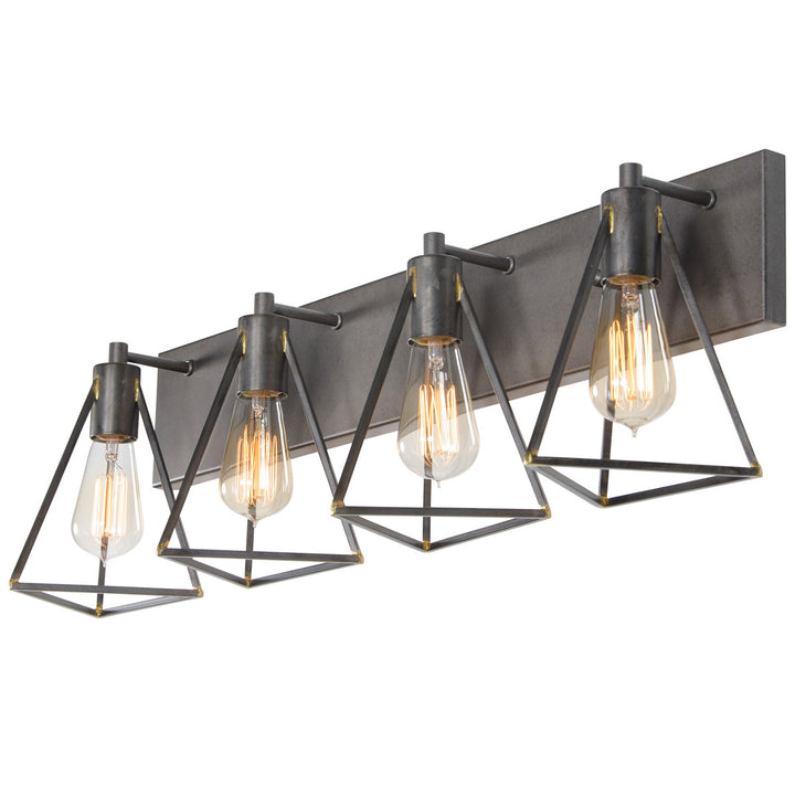 Varaluz Trini 288B04GS Bath Vanity Light 32 in. wide - Gunsmoke