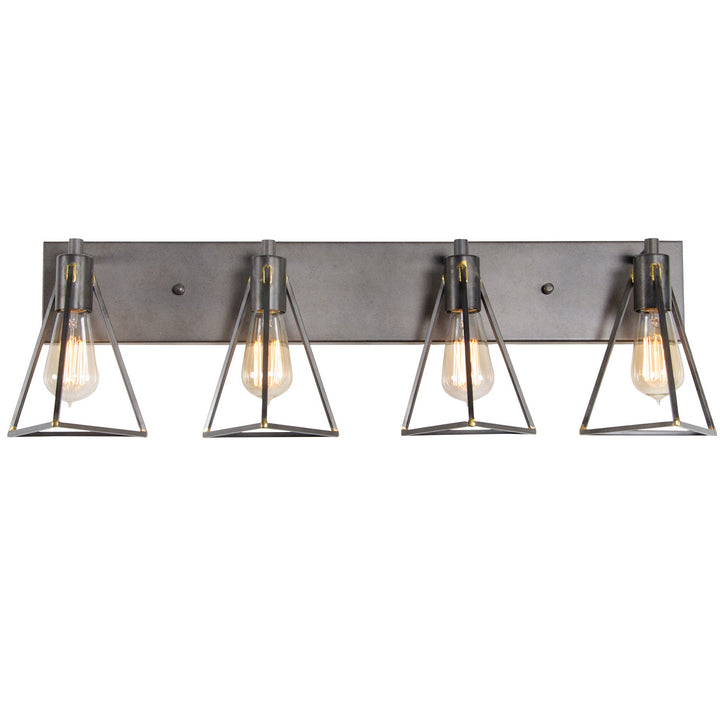 Varaluz Trini 288B04GS Bath Vanity Light 32 in. wide - Gunsmoke