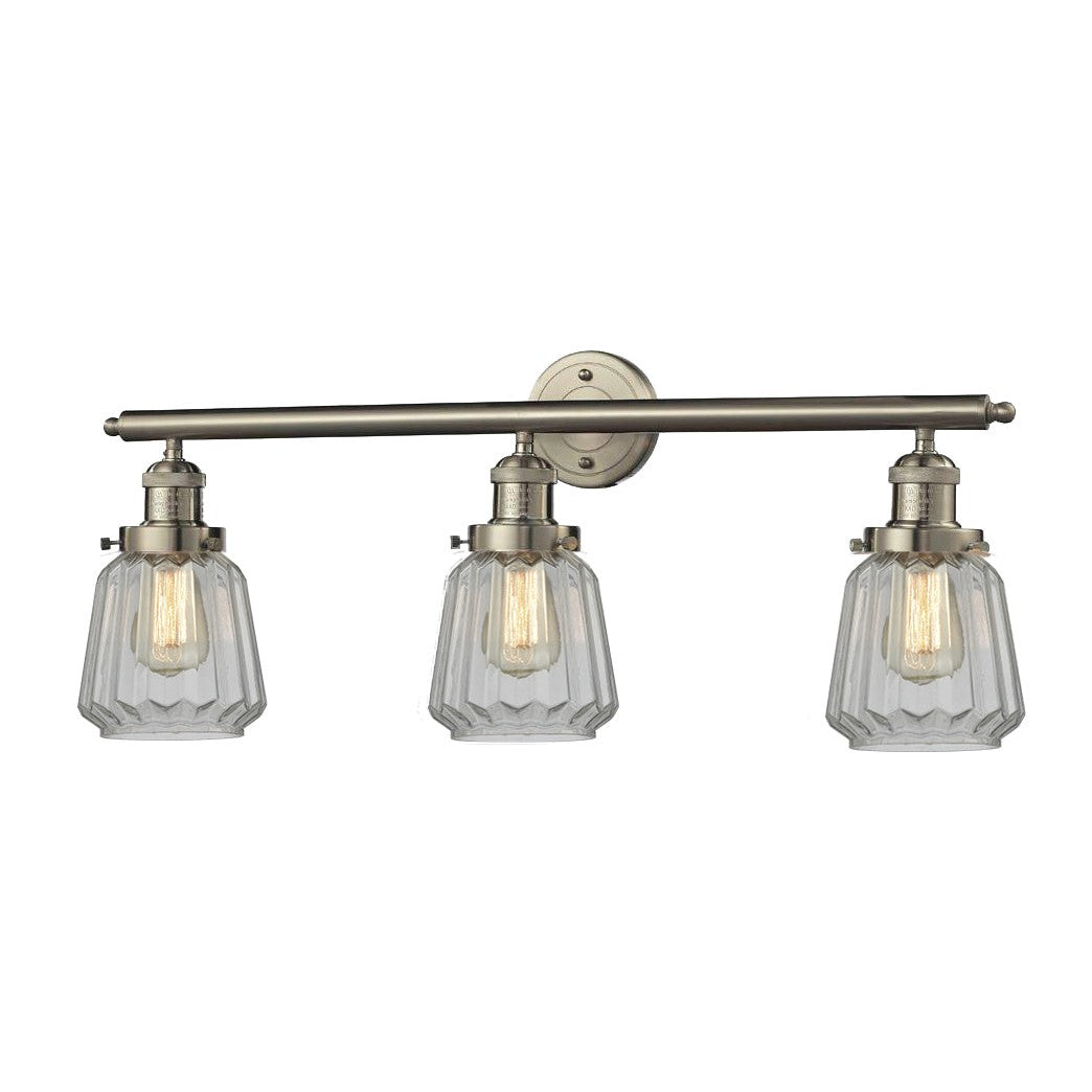 Innovations Franklin Restoration 205-SN-G142 Bath Vanity Light 30 in. wide - Brushed Satin Nickel