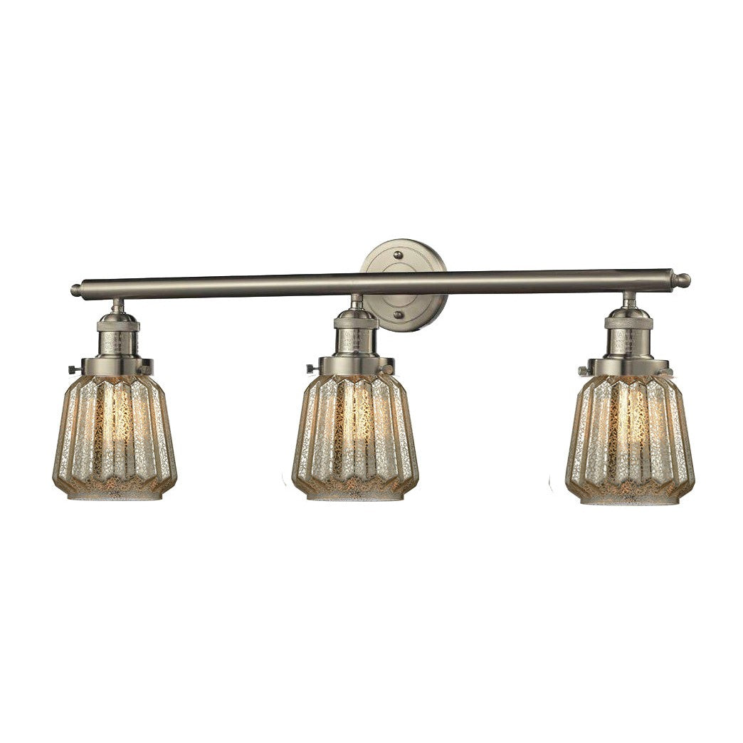 Innovations Franklin Restoration 205-SN-G146 Bath Vanity Light 30 in. wide - Brushed Satin Nickel