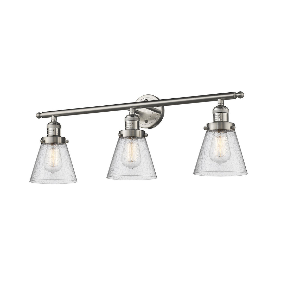 Innovations Franklin Restoration 205-SN-G64 Bath Vanity Light 30 in. wide - Brushed Satin Nickel