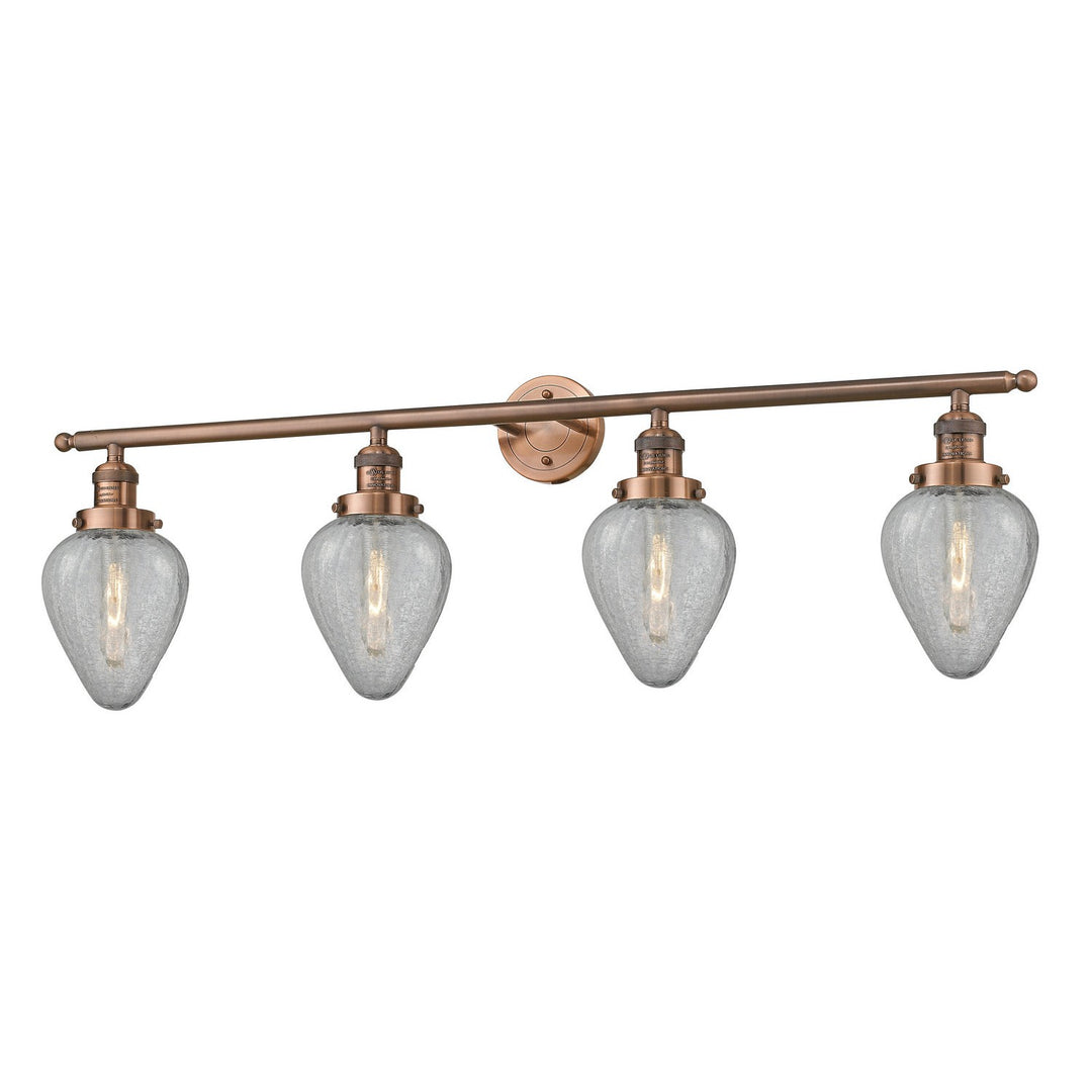 Innovations Franklin Restoration 215-AC-G165 Bath Vanity Light 43 in. wide - Antique Copper