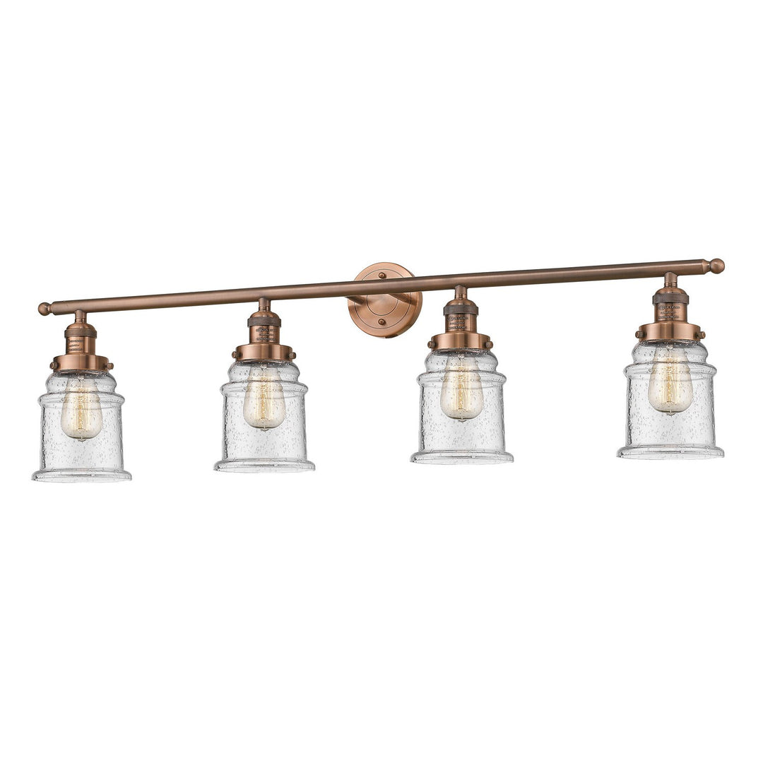 Innovations Franklin Restoration 215-AC-G184 Bath Vanity Light 42 in. wide - Antique Copper