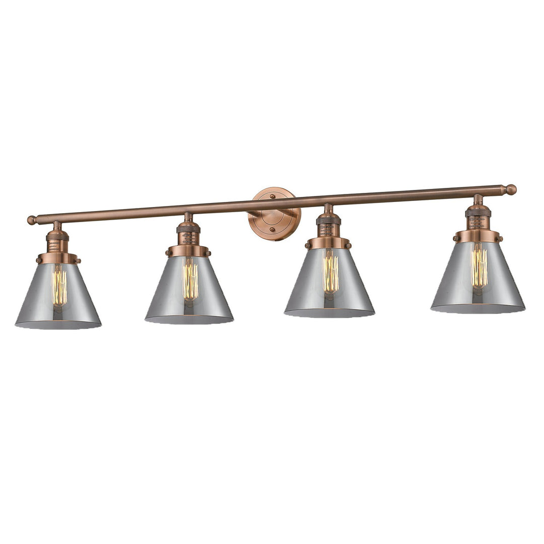 Innovations Franklin Restoration 215-AC-G43 Bath Vanity Light 44 in. wide - Antique Copper