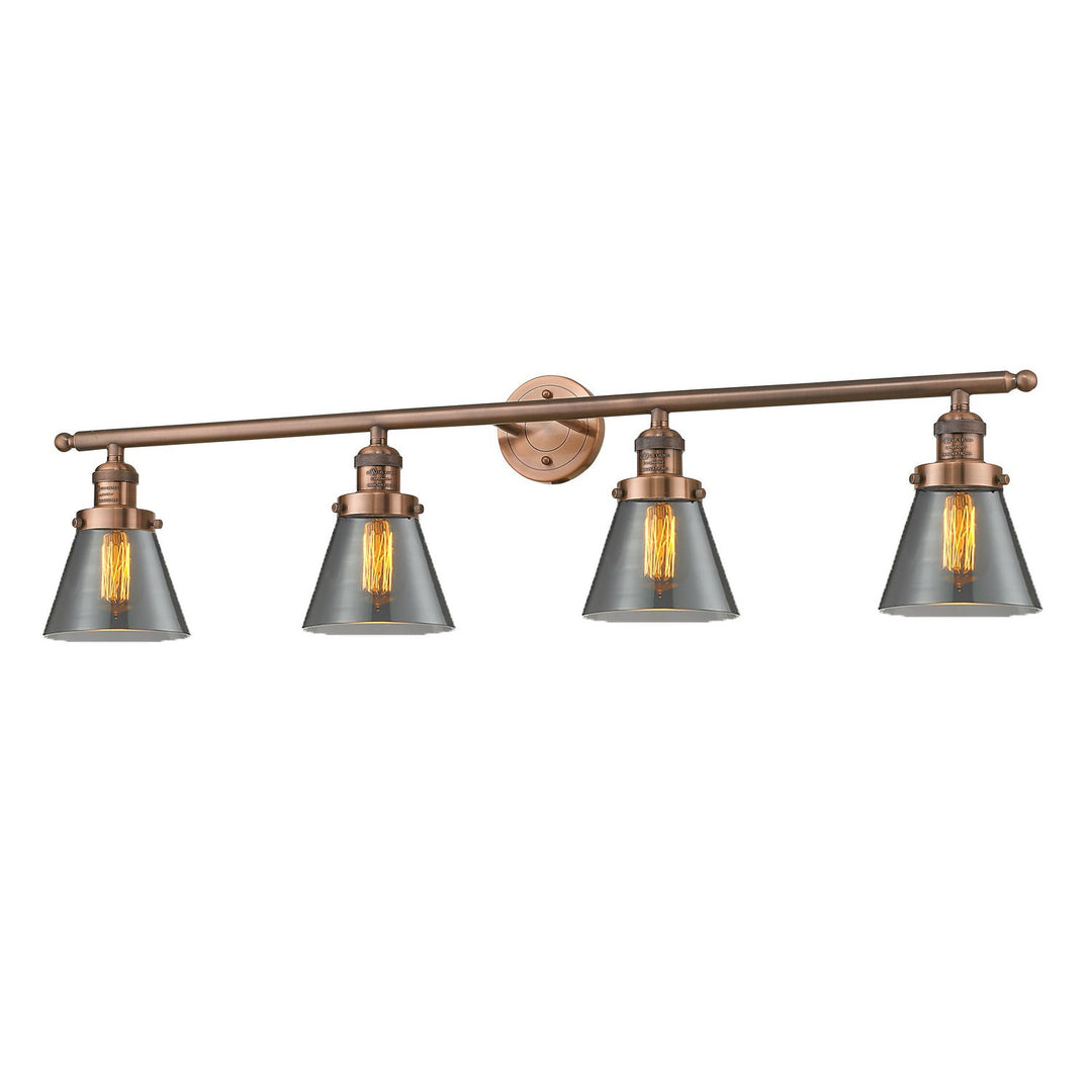 Innovations Franklin Restoration 215-AC-G63 Bath Vanity Light 43 in. wide - Antique Copper