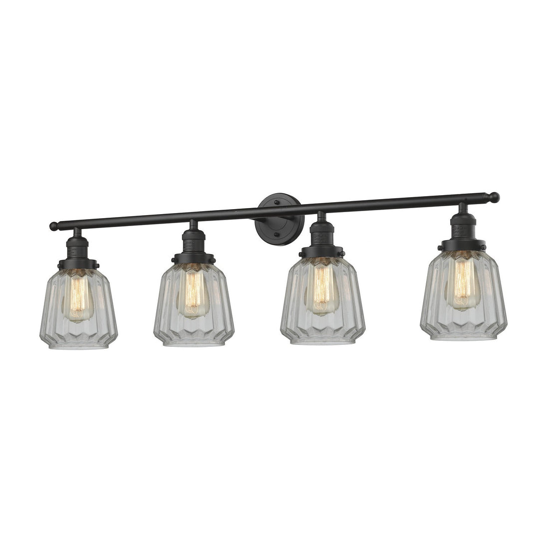 Innovations Franklin Restoration 215-OB-G142 Bath Vanity Light 43 in. wide - Oil Rubbed Bronze