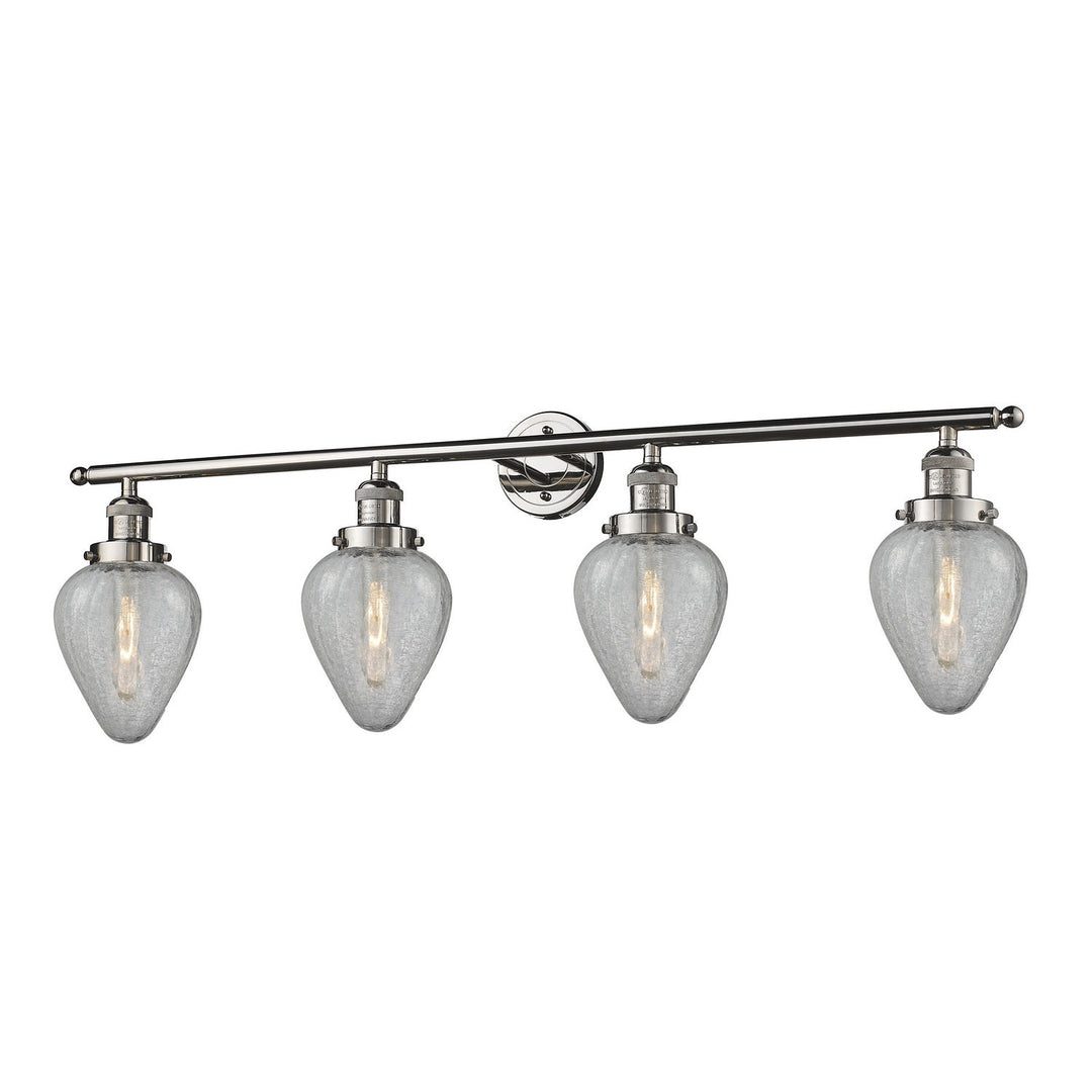 Innovations Franklin Restoration 215-PN-G165 Bath Vanity Light 43 in. wide - Polished Nickel