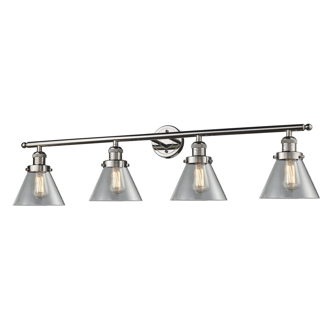 Innovations Franklin Restoration 215-PN-G42 Bath Vanity Light 44 in. wide - Polished Nickel