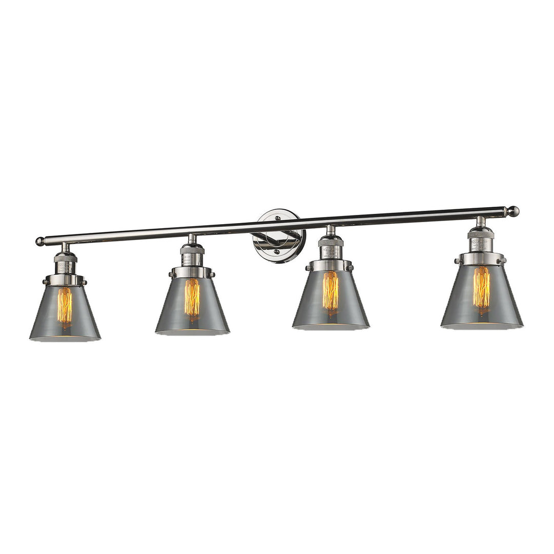 Innovations Franklin Restoration 215-PN-G63 Bath Vanity Light 43 in. wide - Polished Nickel
