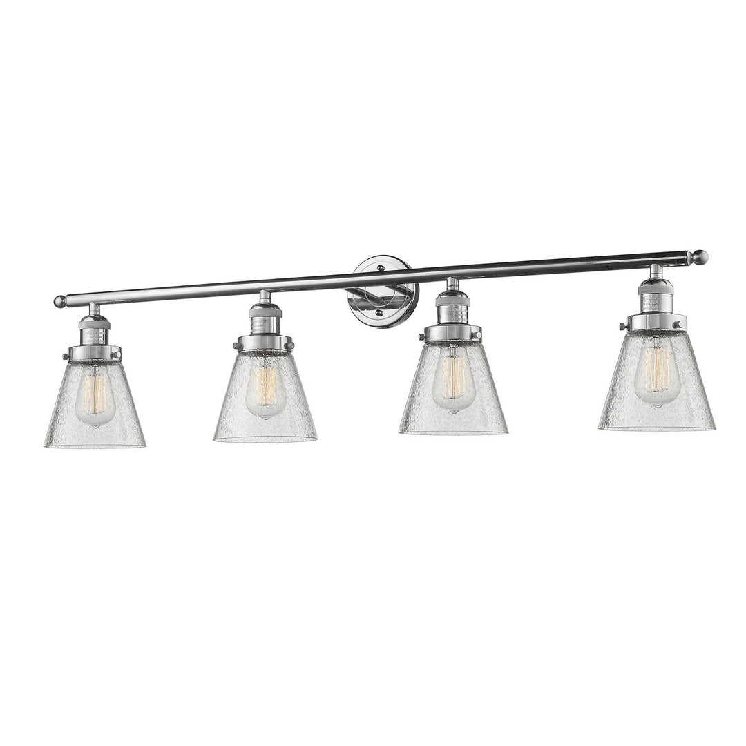 Innovations Franklin Restoration 215-PN-G64 Bath Vanity Light 43 in. wide - Polished Nickel