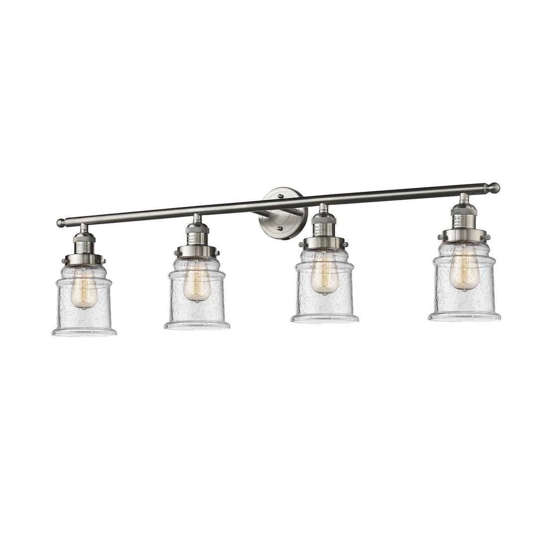 Innovations Franklin Restoration 215-SN-G184 Bath Vanity Light 42 in. wide - Brushed Satin Nickel