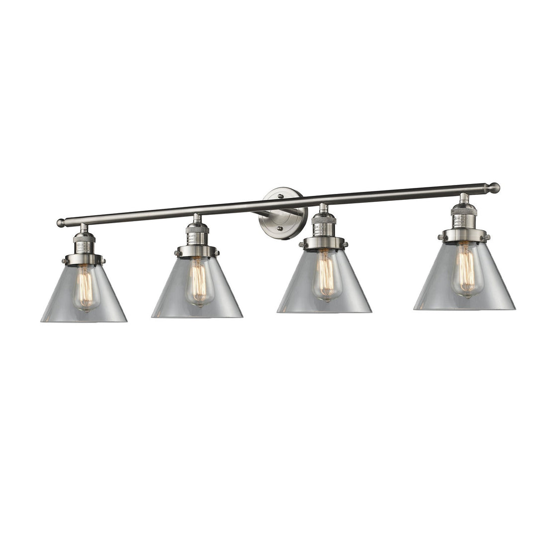 Innovations Franklin Restoration 215-SN-G42 Bath Vanity Light 44 in. wide - Brushed Satin Nickel