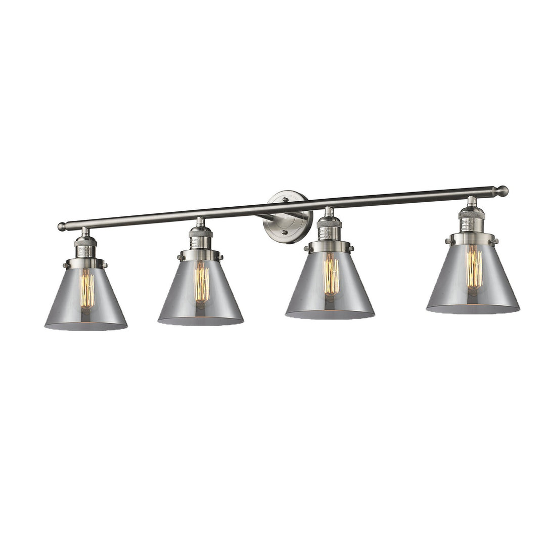 Innovations Franklin Restoration 215-SN-G43 Bath Vanity Light 44 in. wide - Brushed Satin Nickel