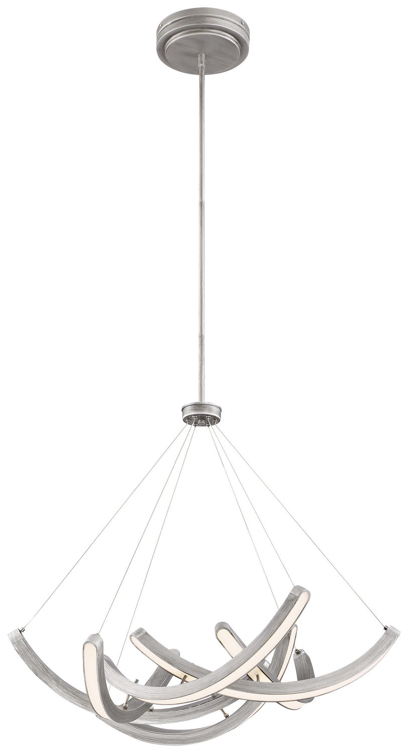 George Kovacs Swing Time P1337-665-L Chandelier Light - Brushed Silver