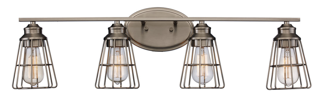 Trans Globe Imports 21194 BN Bath Vanity Light 32 in. wide - Brushed Nickel